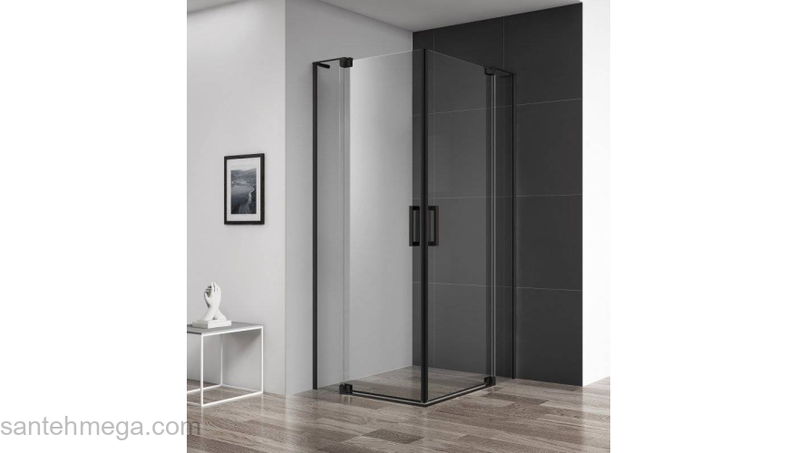 Душевой угол CEZARES Slider SLIDER-AH-2-90/100-100/110-C-NERO Душевой угол CEZARES Slider SLIDER-AH-2-90/100-100/110-C-NERO. Фото