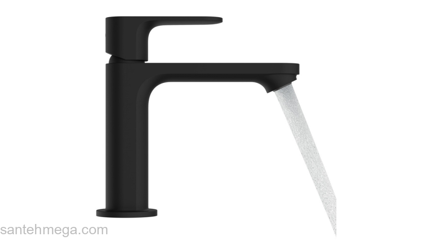 72557670 HANSGROHE  Rebris E смеситель для раковины 110, матовый черный 72557670 HANSGROHE  Rebris E смеситель для раковины 110, матовый черный. Фото