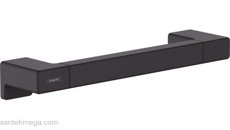 Поручень AddStoris Hansgrohe 41744670, матовый черный для ванной комнаты. Фото
