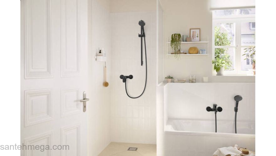 72640670 HANSGROHE  Rebris S смеситель для душа, матовый черный 72640670 HANSGROHE  Rebris S смеситель для душа, матовый черный. Фото
