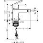 Смеситель для биде Hansgrohe Metropol S 14262000. Фото