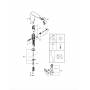 Смеситель для раковины GROHE 36451000 Bau Cosmopolitan E, хром. Фото