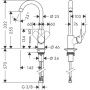 Смеситель для кухни Hansgrohe Logis 71835000. Фото