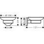Мыльница Hansgrohe Logis Universal 41715000 для ванной комнаты. Фото