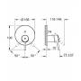 Смеситель для ванны GROHE 24054001 Concetto, хром. Фото