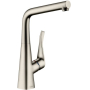 Смеситель для кухни Hansgrohe Metris сталь 14822800. Фото