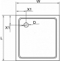 Душевой поддон акриловый CEZARES TRAY-A-A-95-15-W. Фото