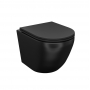 Унитаз подвесной безободковый чёрный матовый Blanco IDDIS BLAR3BMi25. Фото