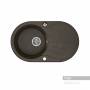 Мойка для кухни Акватон Паола круглая с крылом кофе 1A714032PA280. Фото