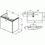 Тумба под раковину 60 см IDEAL STANDARD Connect Space C6743KR. Фото