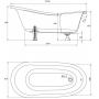 Ванна CASTONE Даллас Кинг 175х81. Фото