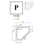 Душевой поддон акриловый CEZARES TRAY-A-P-90-15-W0. Фото