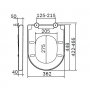 Сиденье для унитаза с микролифтом, быстросъемное AM.PM Spirit 2.0 C707855WH. Фото