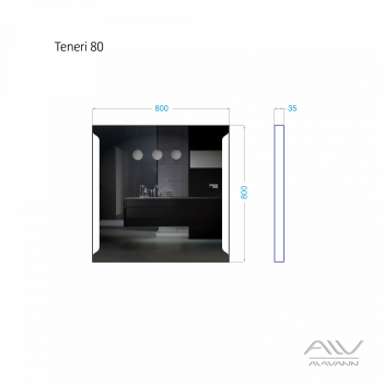 Зеркало с подсветкой ALAVANN Teneri 80. Фото