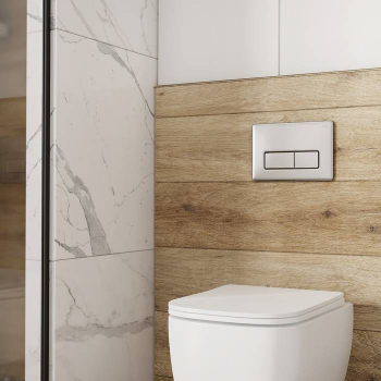 Клавиша смыва универсальная матовый хром Unifix 080 IDDIS UNI80M0i77. Фото