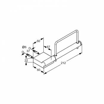 Мыльница KLUDI A-Xes 4898505 для ванной комнаты. Фото