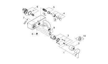 Смеситель для ванны GROHE Allure 32826000. Фото