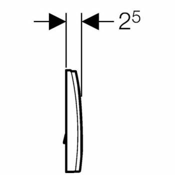 Смывная клавиша GEBERIT Delta 11 115.120.11.1. Фото