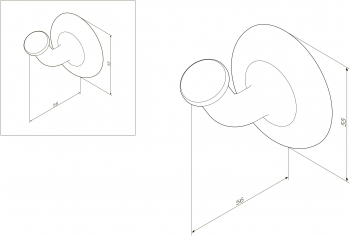 Крючок для полотенец AM.PM Like A8035500 для ванной комнаты. Фото