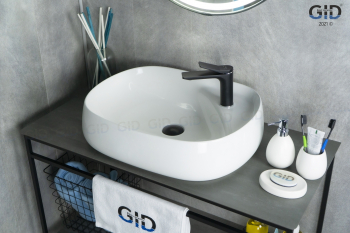 Раковина накладная GID N9048 59х46 51185. Фото