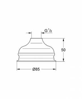 Верхний душ GROHE Relexa Classic 28404000. Фото