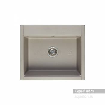 Мойка для кухни Акватон Делия 60 прямоугольная серый шелк 1A715232LD250. Фото
