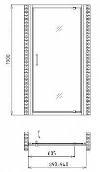 Душевая дверь GEMY Sunny Bay S28170. Фото