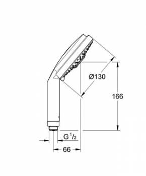 Ручной душ GROHE Rainshower Cosmopolitan 28755000. Фото