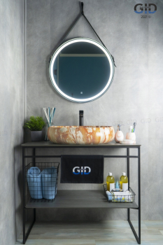 Раковина накладная GID Mnc169 59х40 54410 Под камень. Глянцевый. Фото