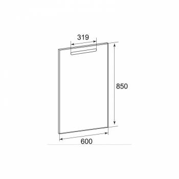 Зеркальный шкаф ROCA Gap 60 ZRU9302688. Фото