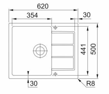 Мойка кухонная FRANKE Sirius SID611-62/44 114.0489.209. Фото