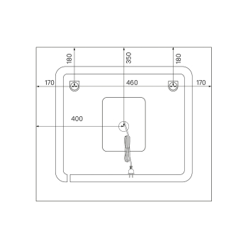 Зеркало с подсветкой 80 см Zodiac IDDIS ZOD8000i98. Фото