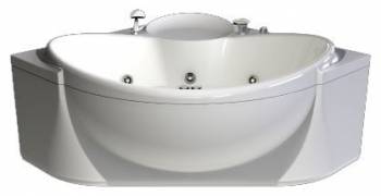 Ванна АКВАТЕК Эпсилон 150х150 с гидромассажем. Фото