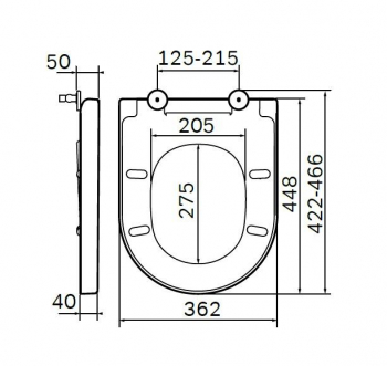 Сиденье для унитаза с микролифтом, быстросъемное AM.PM Spirit 2.0 C707855WH. Фото