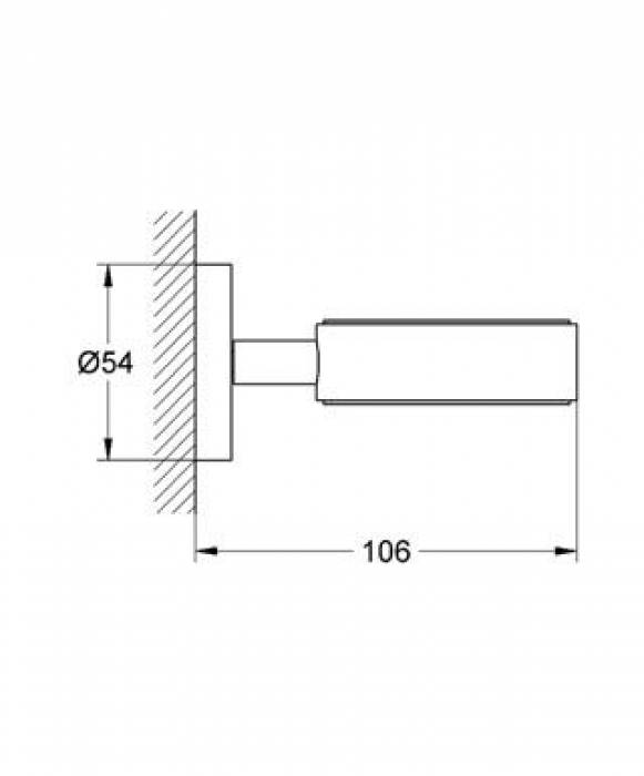 Держатель стакана GROHE Essentials 40369001 для ванной комнаты. Фото