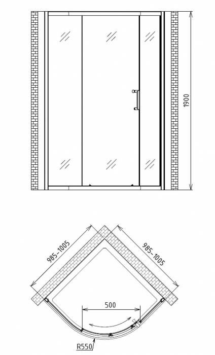 Душевой уголок GEMY Victoria S30081A. Фото