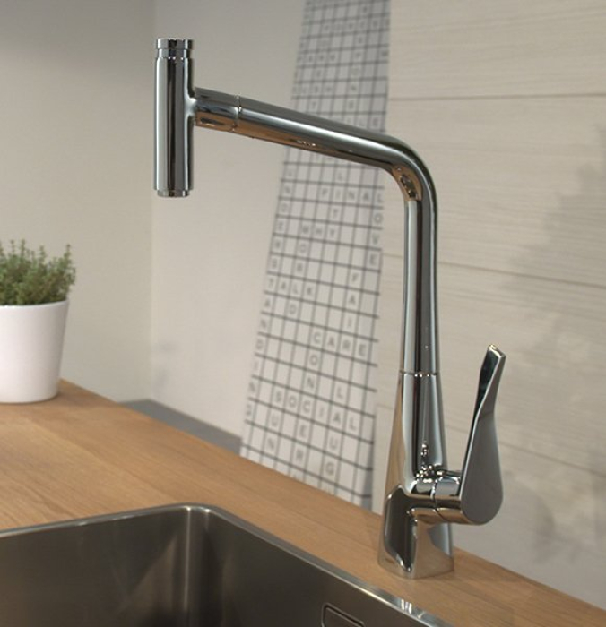 Смеситель для кухни Hansgrohe Metris хром 14820000. Фото
