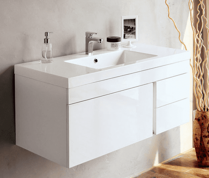 Тумба под раковину подвесная BELBAGNO Luce 100 BB1000VAC/BL. Фото