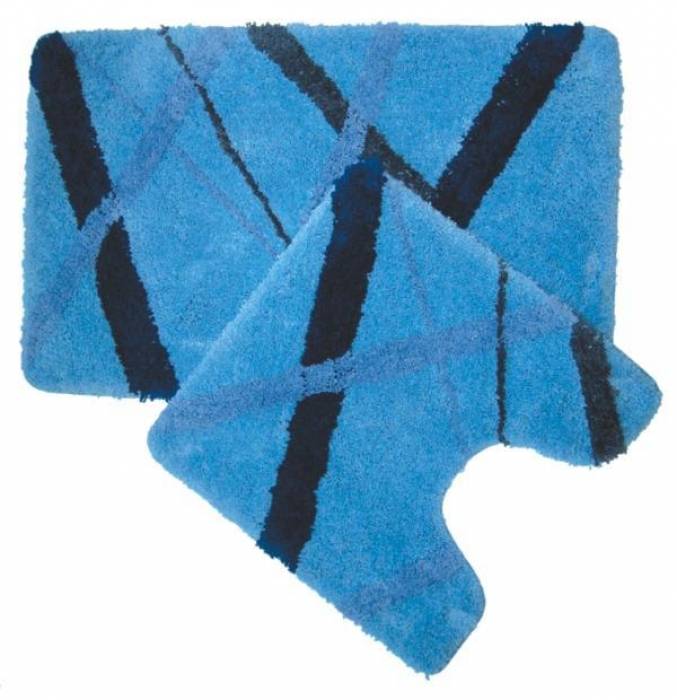 Набор ковриков для ванной комнаты IDDIS Blue Rain MID160MS для ванной комнаты. Фото