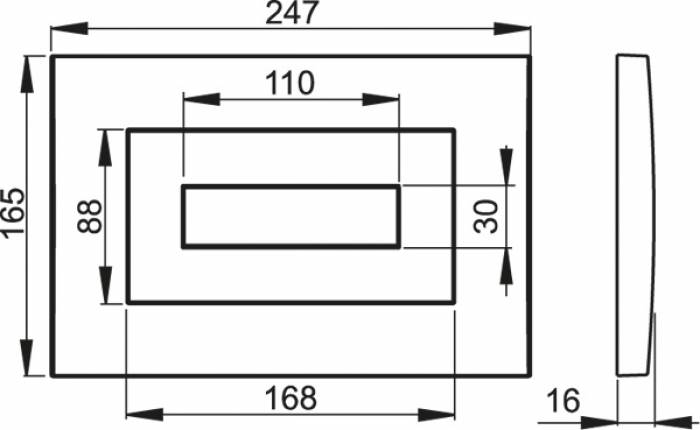 Клавиша смыва AlcaPlast M470. Фото