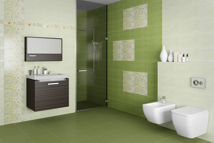 Unitile 010101003566 Плитка облицовочная Сакура 250х400 коричневый верх 01. Фото