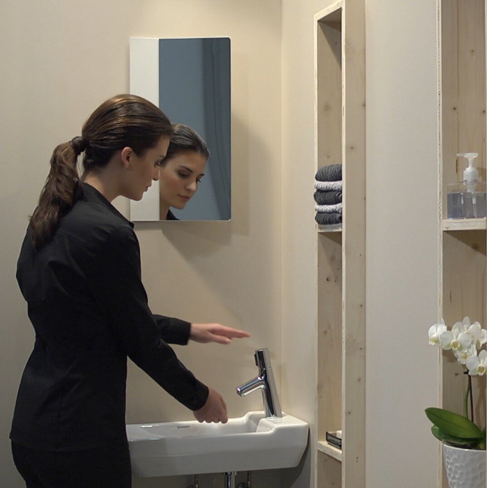 Смеситель для раковины Hansgrohe Talis Select S 80 72040000 хром. Фото