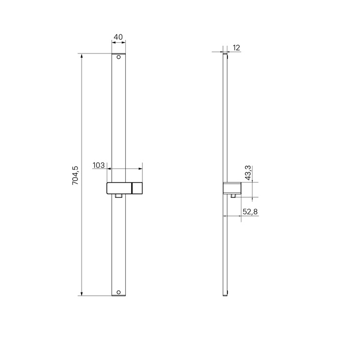 Стойка для душа хром Optima Home IDDIS OPH70C0i17. Фото