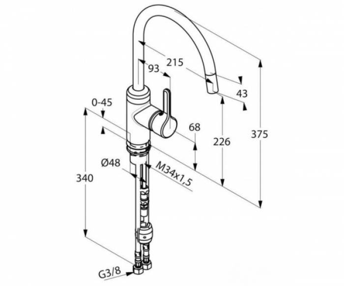 Смеситель для кухни KLUDI Bingo Star 428519678. Фото