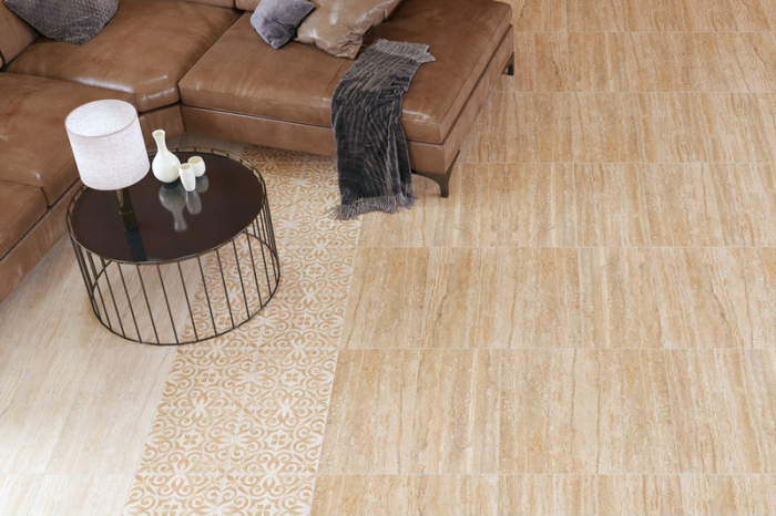 Керамин Ступень Тиволи 3 295х600 светло-бежевый