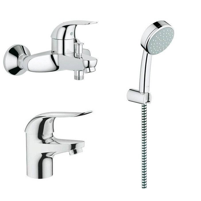 Комплект для ванной комнаты GROHE Euroeco 118463 3 в 1