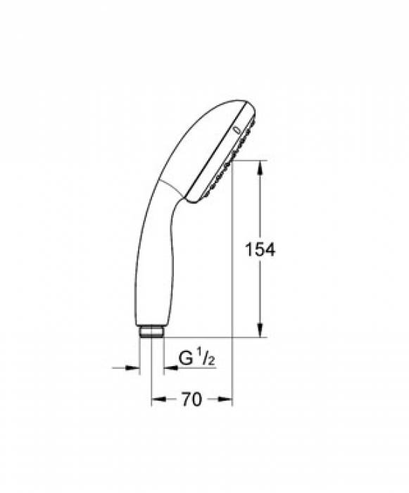 Ручной душ GROHE Tempesta New 27852000. Фото