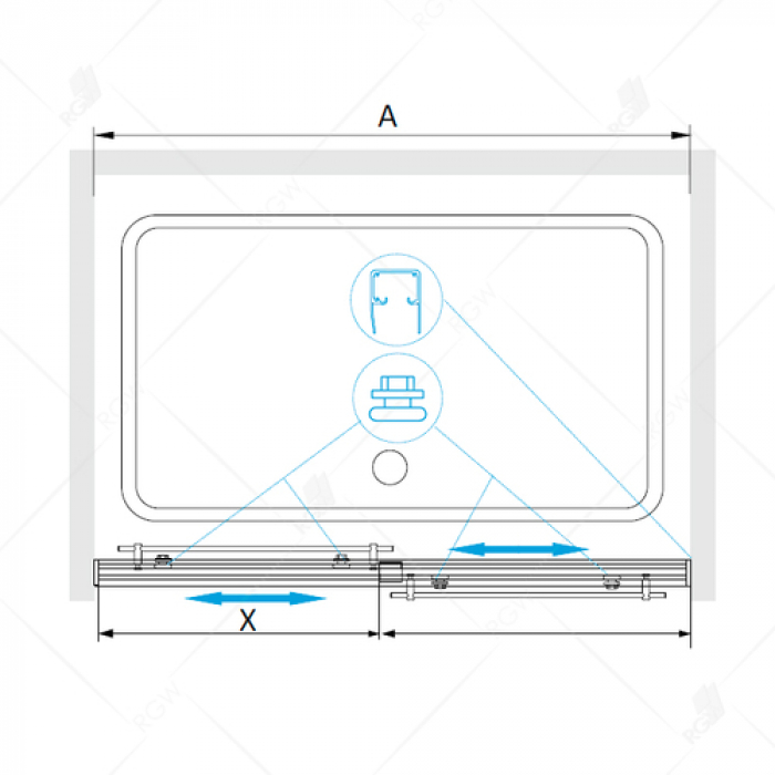 Душевой уголок RGW TORNADO HO-82 01071115-21. Фото