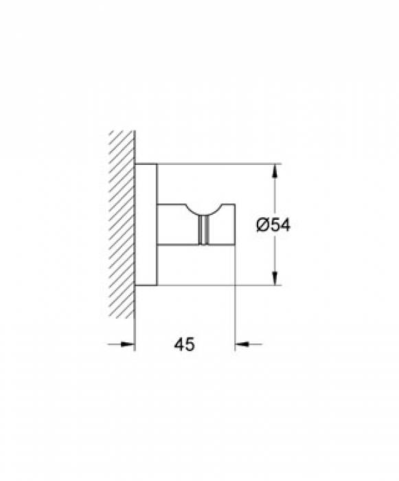 Крючок для банного халата GROHE Essentials 40364001 для ванной комнаты. Фото