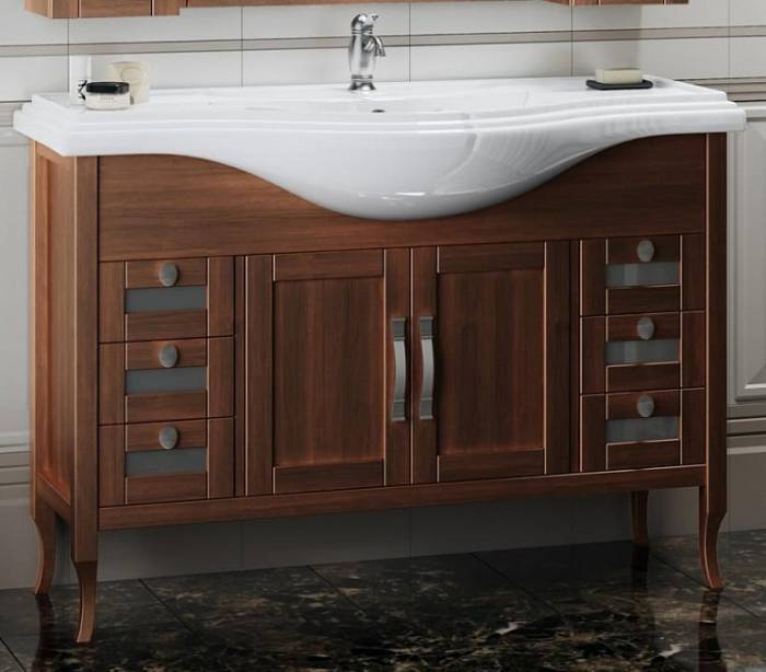 Тумба с раковиной напольная OPADIRIS Мираж 120. Фото